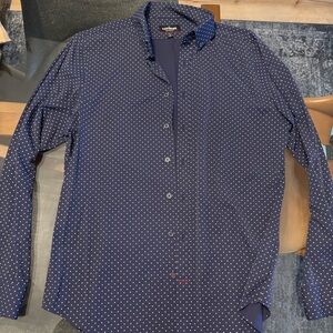 Express performance slim button down mens